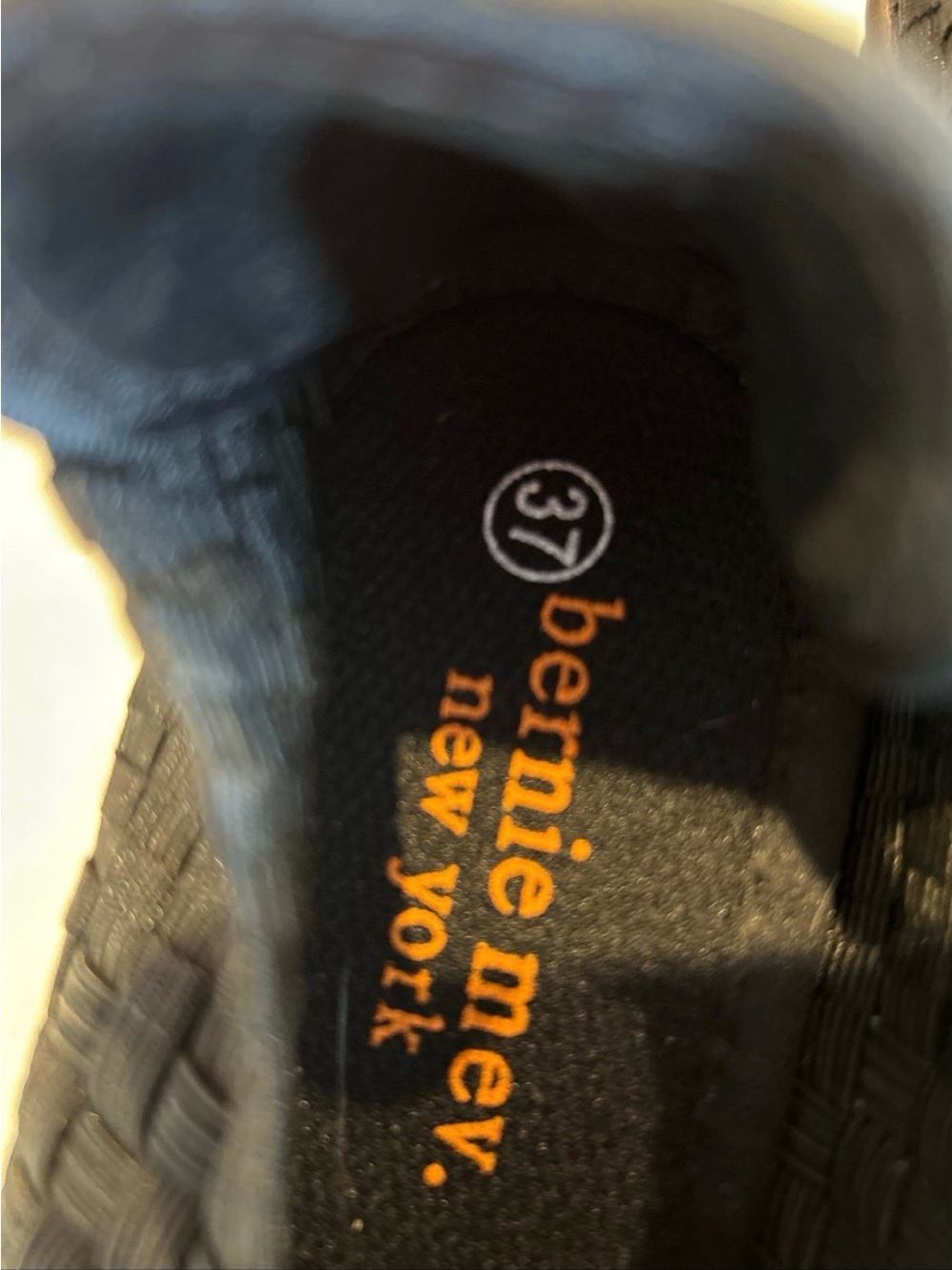 bernie mev. Black Woven Wedge Mary Jane - Picture 3 of 4
